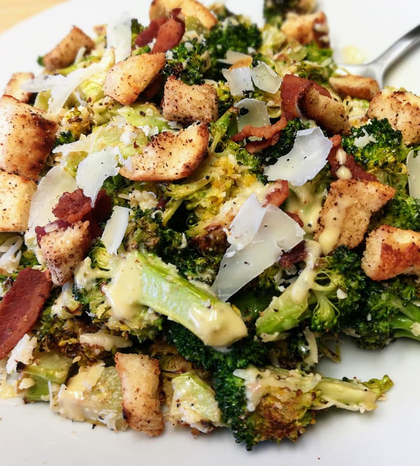 Charred Broccoli Caesar Salad Recipe