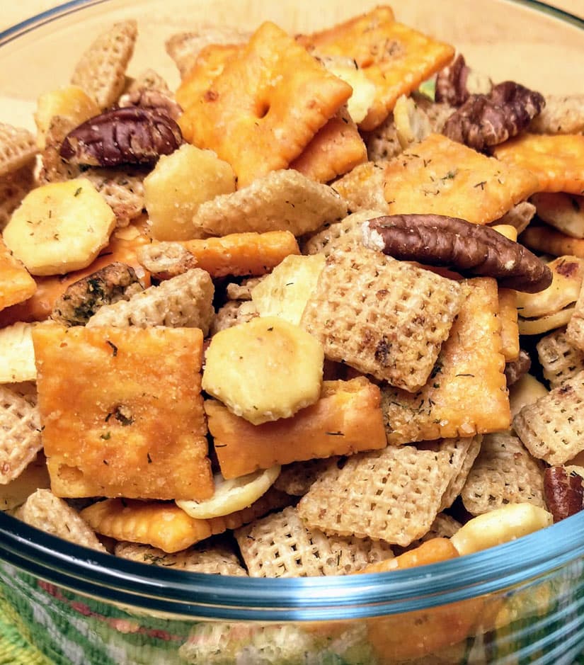 Easy Cheese It and Chex Ranch Snack Mix