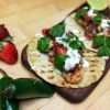 Chili Lime Shrimp Tacos with Strawberry Avocado Salsa