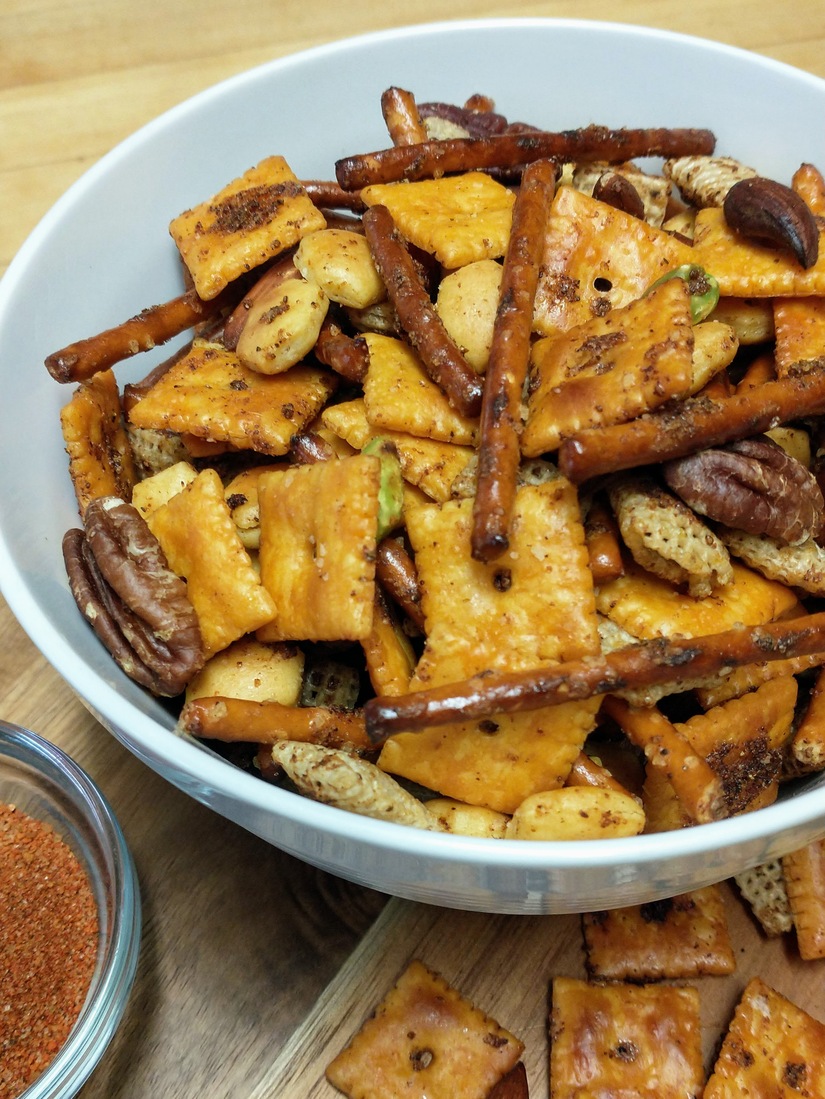 Chipotle Bbq Chex Mix Recipe Namaste Home Cooking