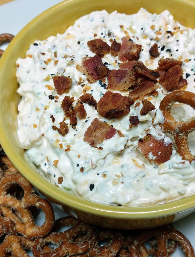 Creamy Everything Bacon Cheddar and Ranch Dip