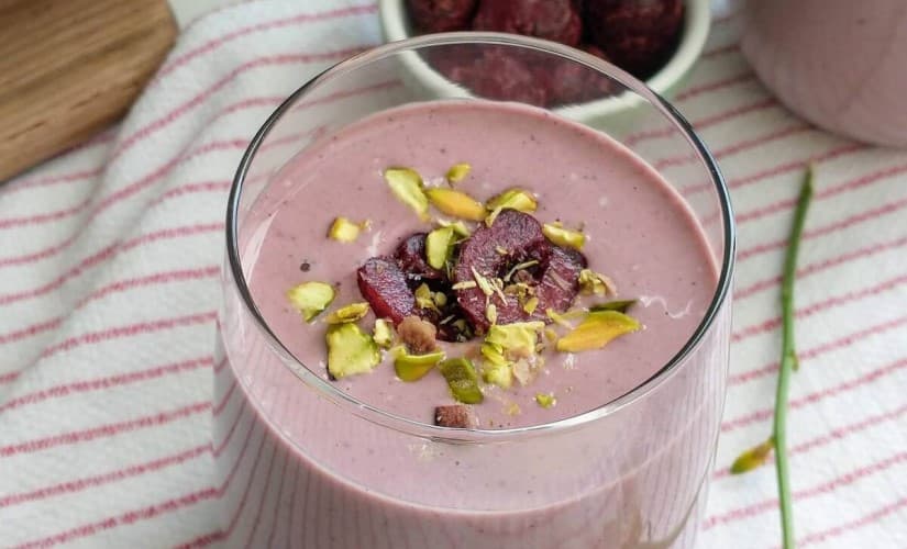 Cherry Pistachio Protein Smoothie Recipe