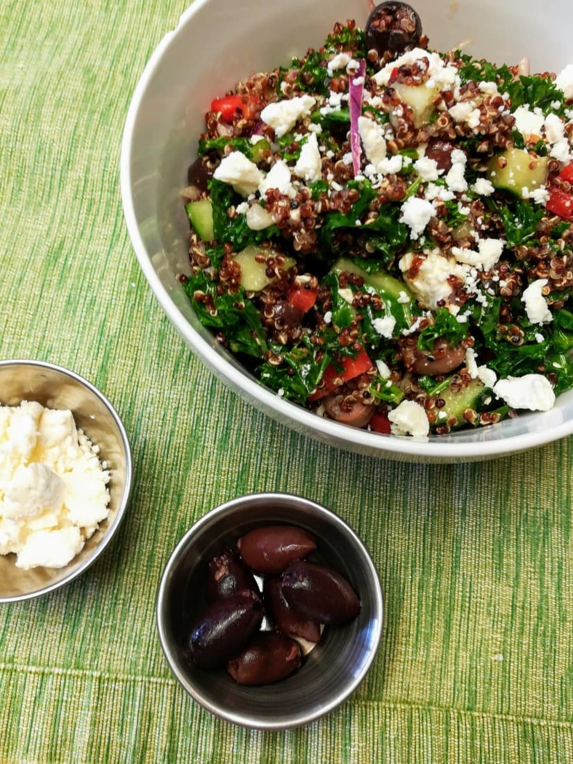 Kale and Quinoa Greek Salad