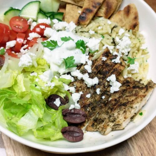 Grilled Chicken Gyro Bowls Recipe