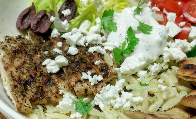 Grilled Chicken Gyro Bowls Recipe