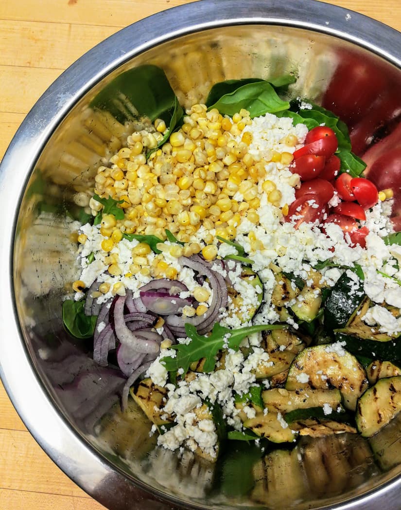 Grilled Corn and Zucchini Salad Recipe