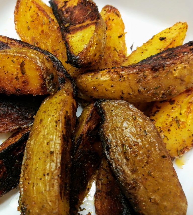 Grilled Rosemary Potato Wedges | Namaste Home Cooking