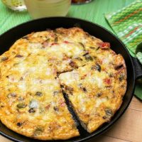 Ham and Cheese Frittata for Two