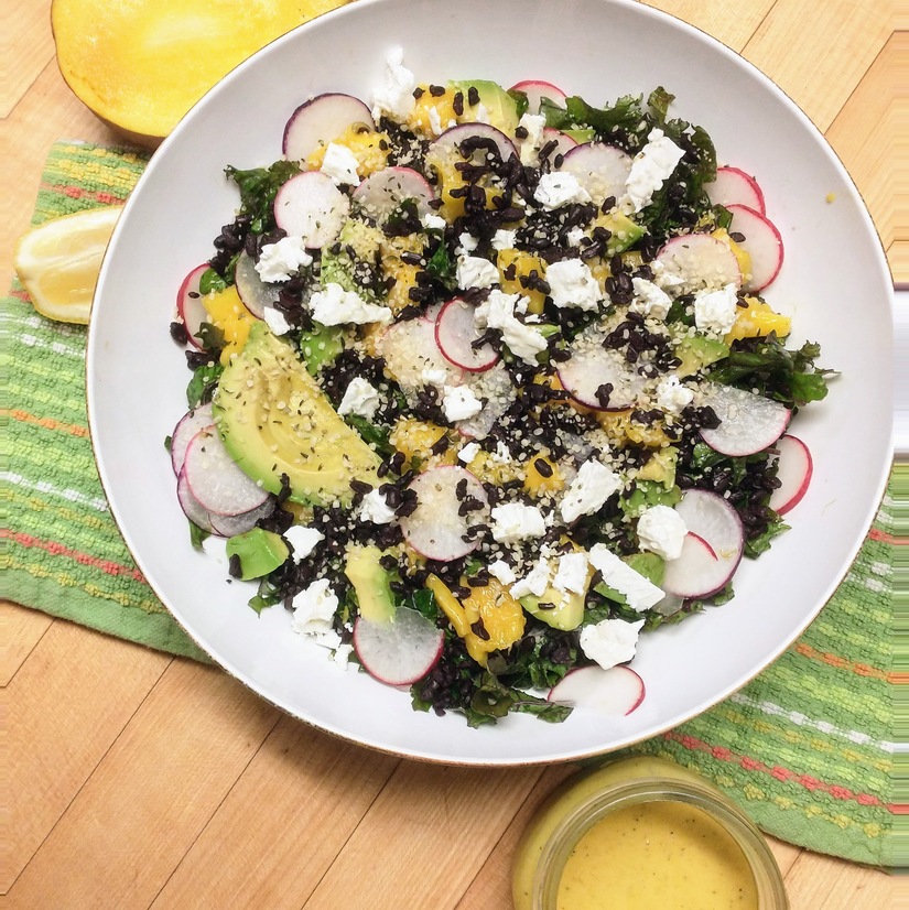 Healthy Summer Salad with Anti-Inflammatory Turmeric Tahini Dressing