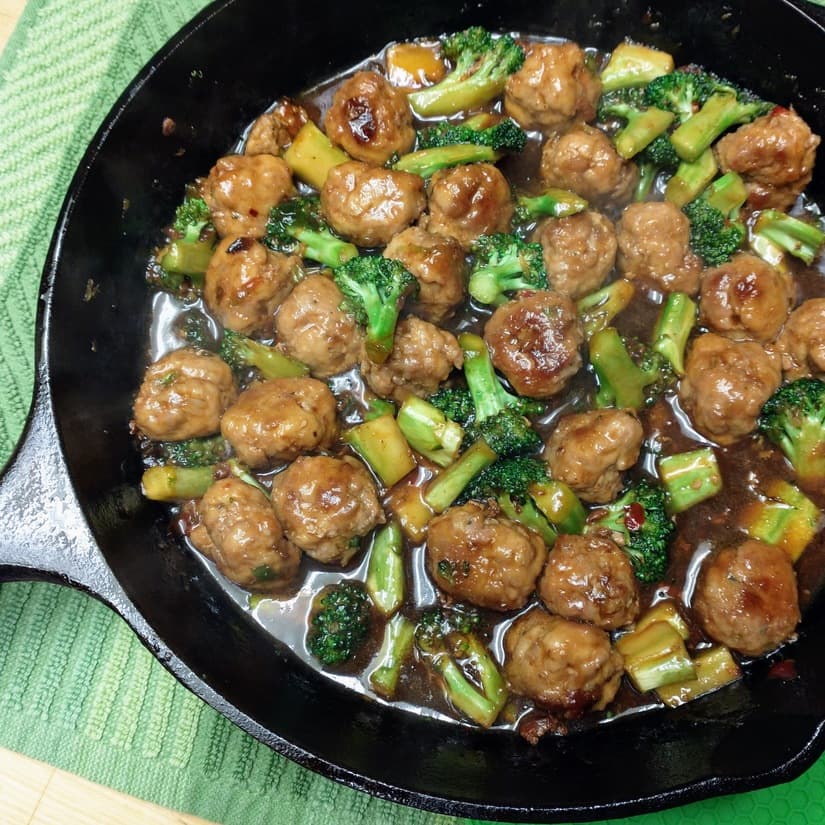 Easy Honey Garlic Asian Meatballs