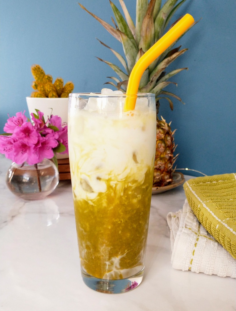 Iced Pineapple Matcha Latte Recipe