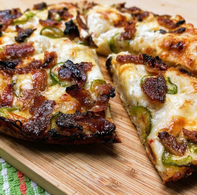 Deep Dish Jalapeno Popper Pizza