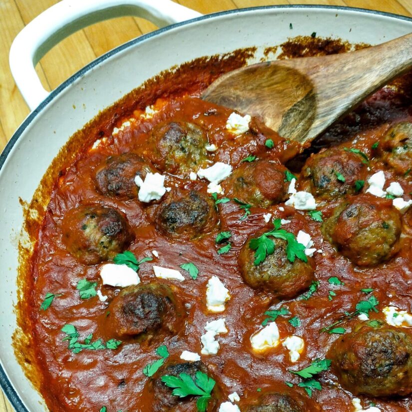 Lamb Meatballs with Spicy Tomato Sauce