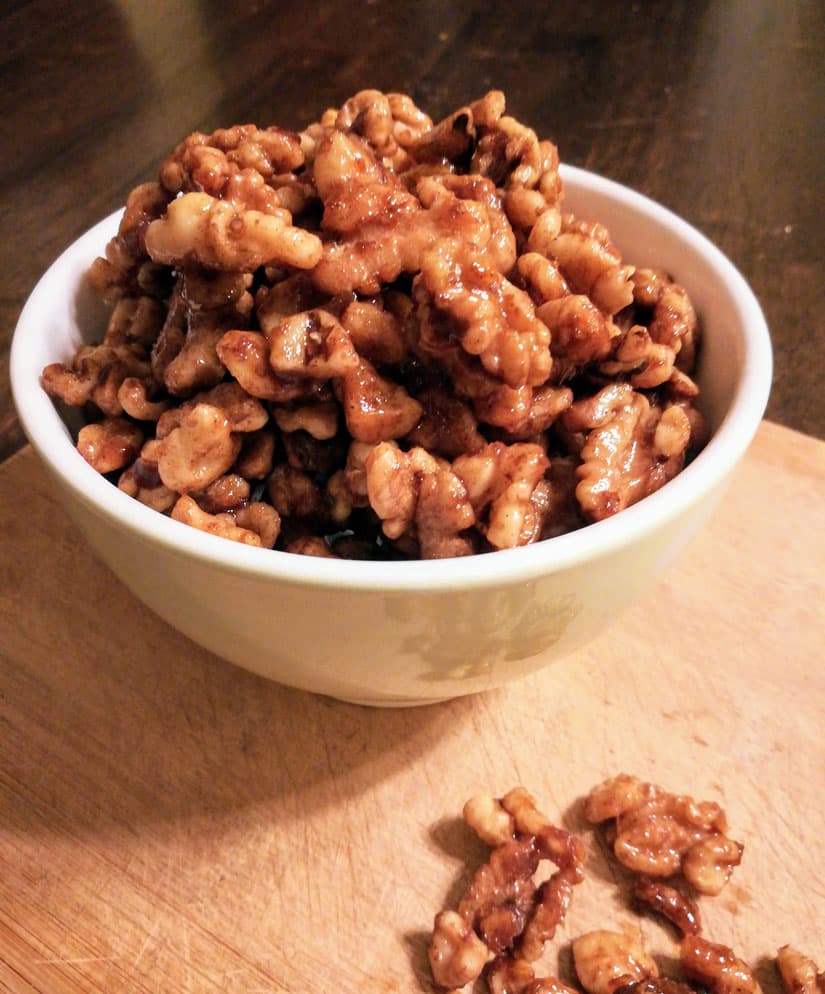 Maple Cinnamon Candied Walnut Recipe