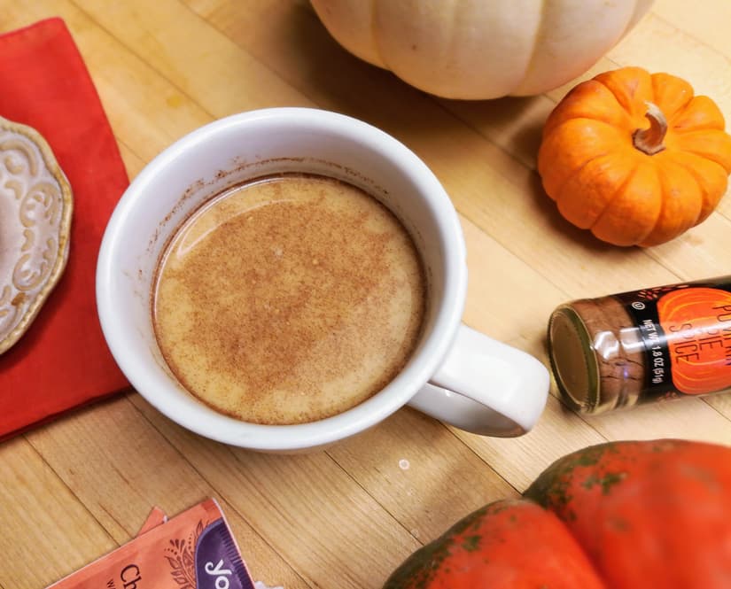 Easy Pumpkin Spice Chai Latte