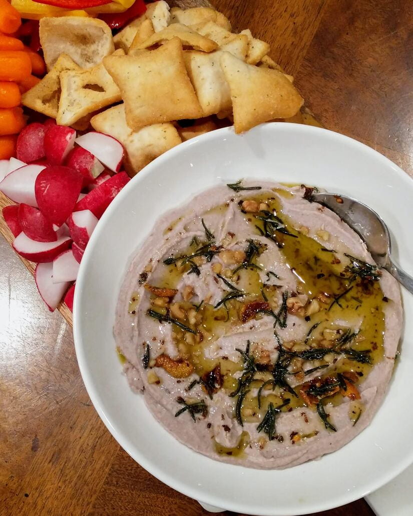 Roasted Garlic White Bean Dip Recipe
