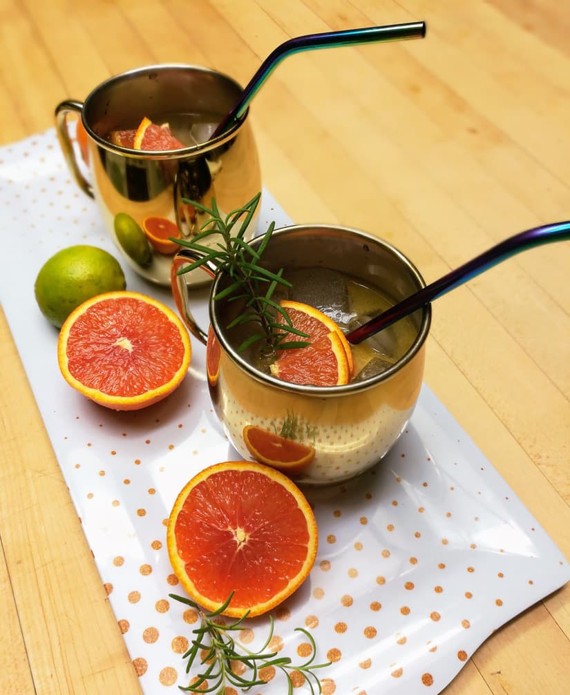 Rosemary Citrus Moscow Mule Cocktail Recipe