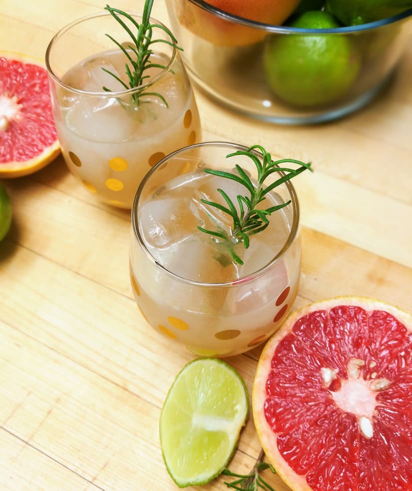 Rosemary Grapefruit Moscow Mule Cocktail