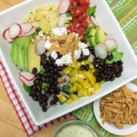 Southwest Salad with Tomatillo Ranch Dressing