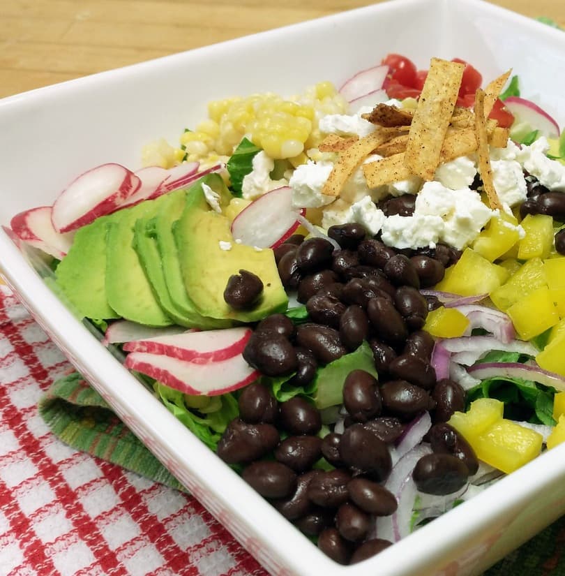 Southwest Chopped Salad with Tomatillo Ranch Dressing