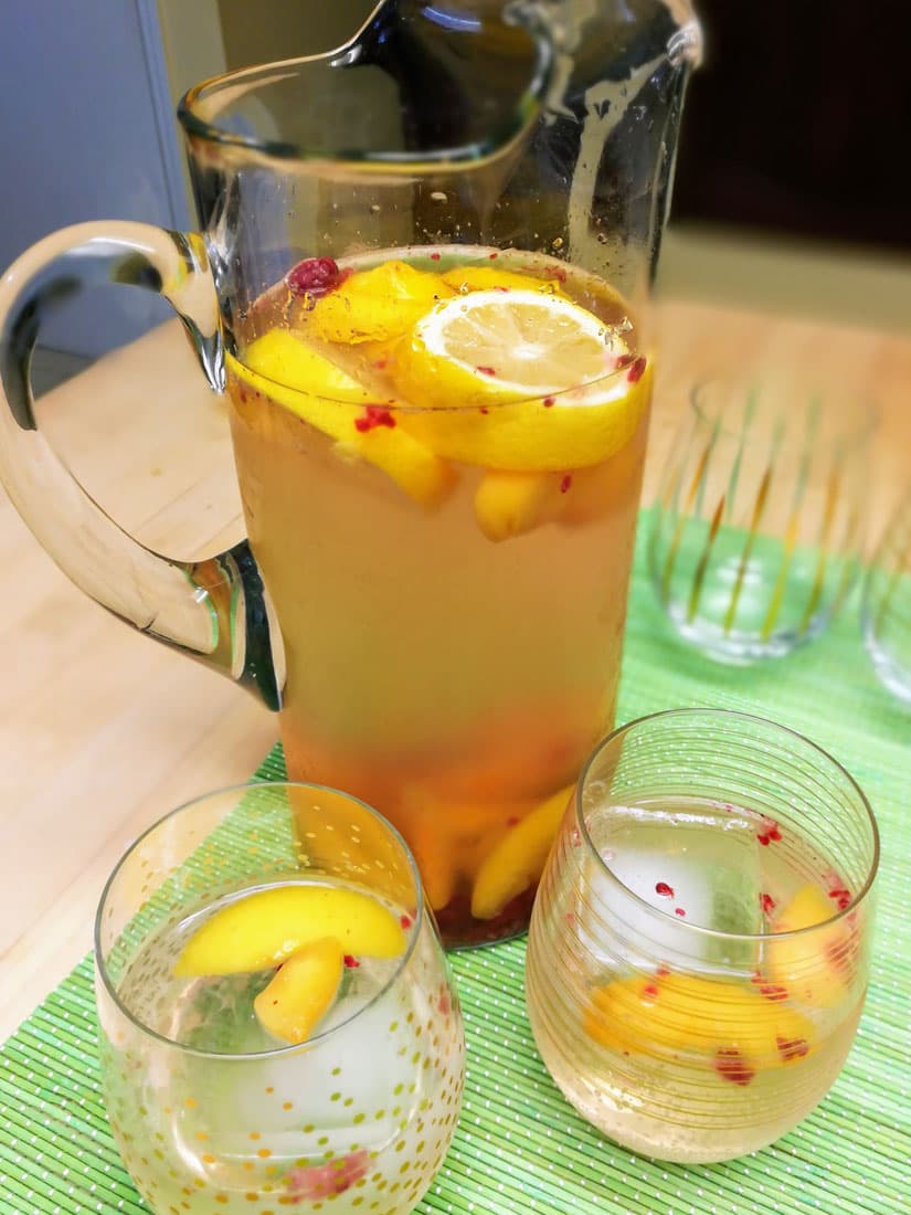 Sparkling Peach Sangria