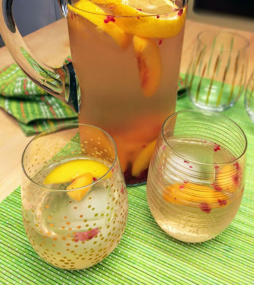 Sparkling Peach Sangria