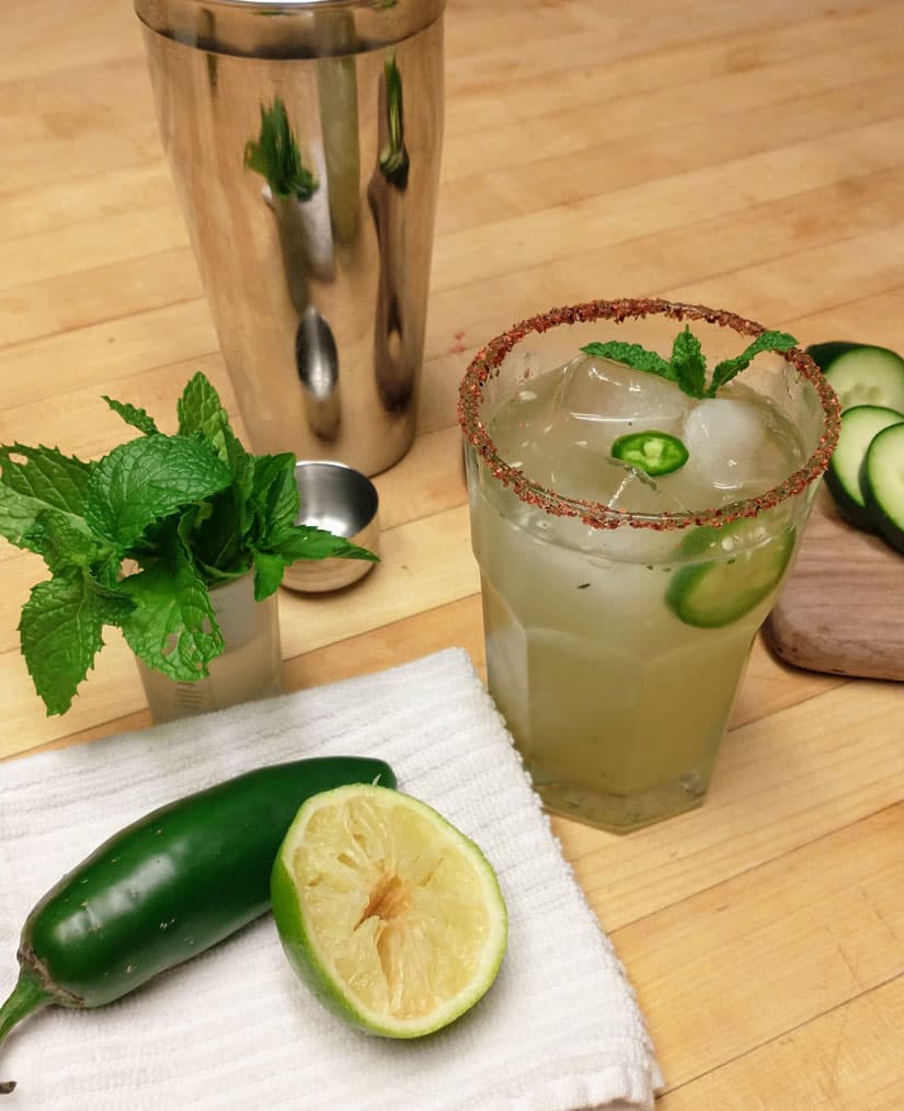 Spicy Cucumber & Coconut Water Margarita