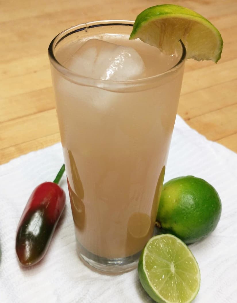 Spicy Palomas with Jalapeno Simple Syrup and Ginger Beer