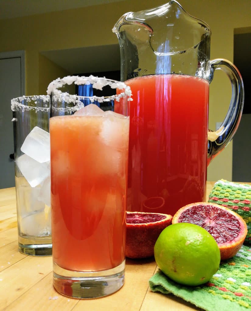 Strawberry Blood Orange Margarita Pitcher Recipe