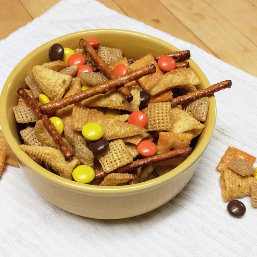 Sweet and Salty Snack Mix with Bugles and Cheez-Its