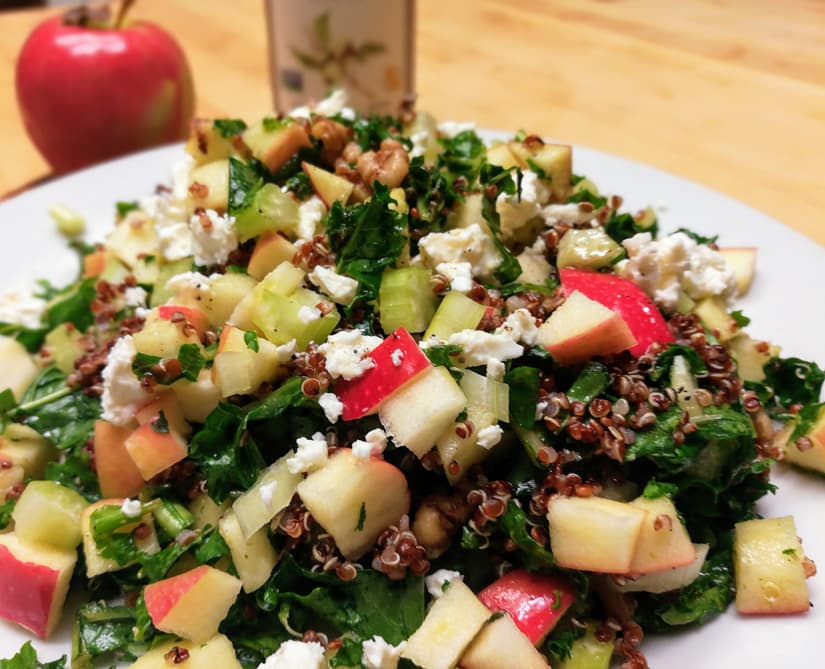 Walnut, Apple, & Kale Salad