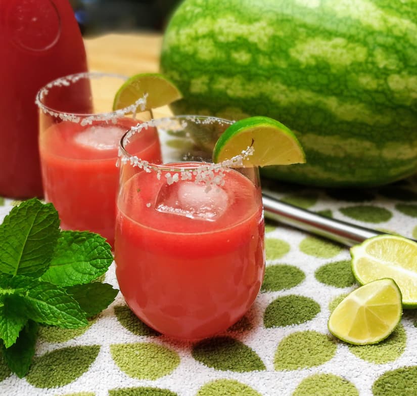 Watermelon Mint Margaritas